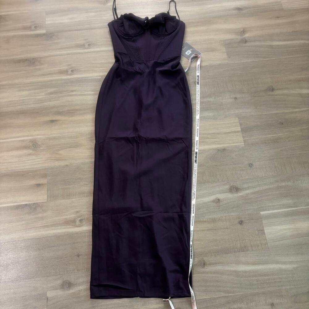 NWT House of CB Charmaine Night Shade Corset Maxi Dress Women Size Medium - Picture 3 of 9